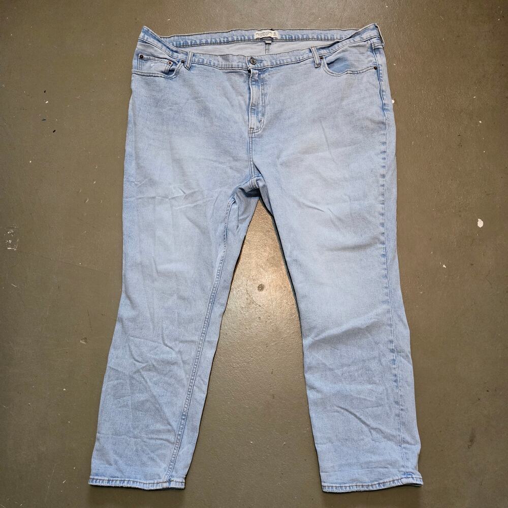 Abercrombie & Fitch Ultra High Rise The '90s Slim Straight Curve Love Jean Sz 37